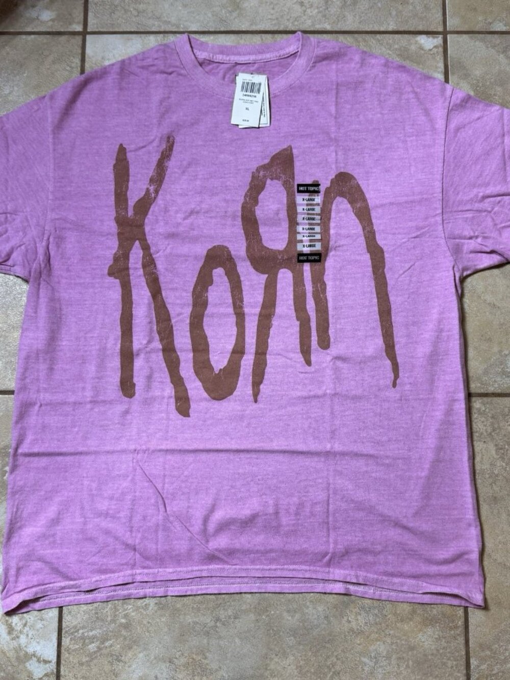 Korn Pink Logo T-Shirt X-LARGE New With Tags